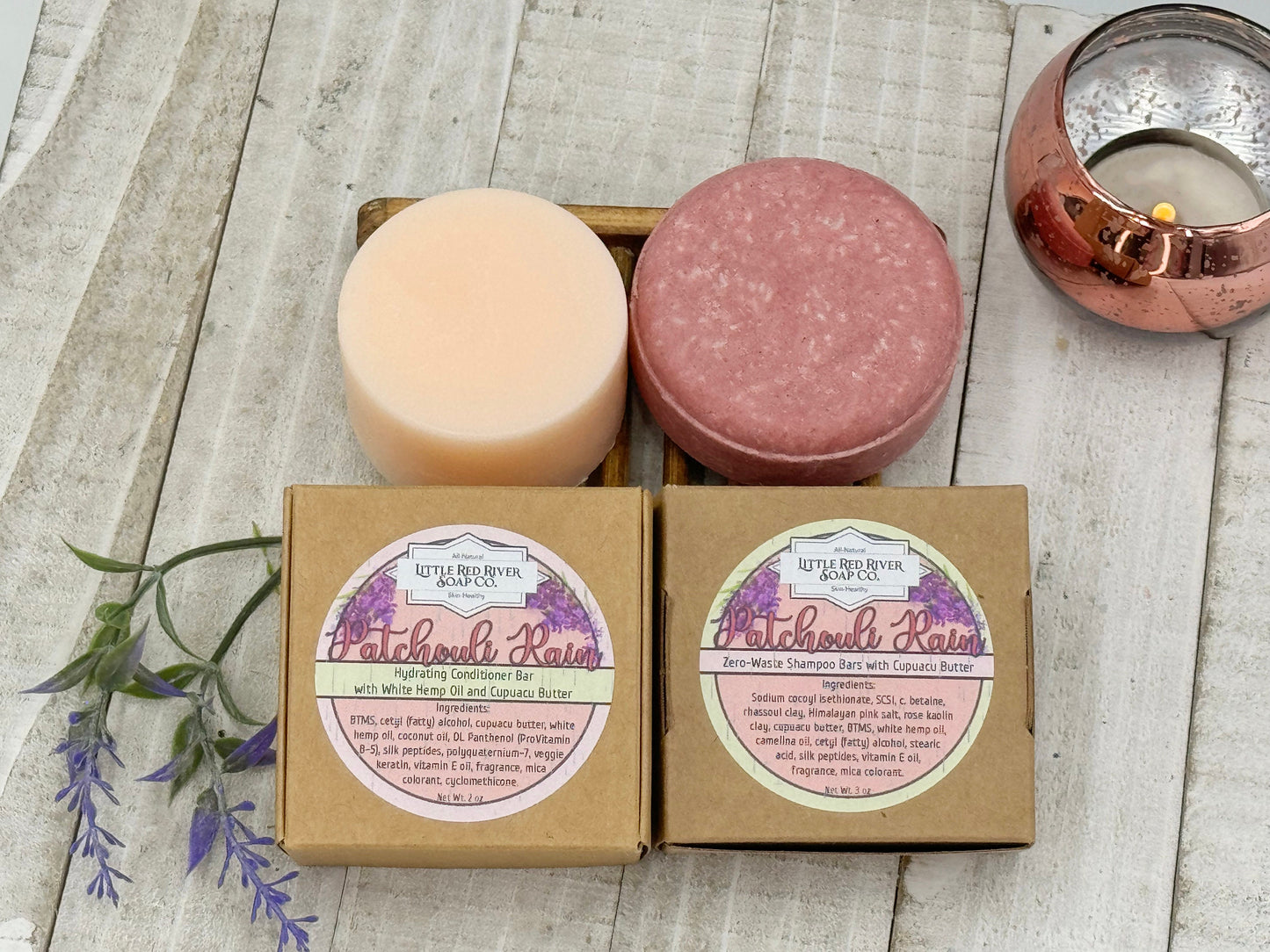 Patchouli Rain Solid Shampoo Bar or Conditioner Bar