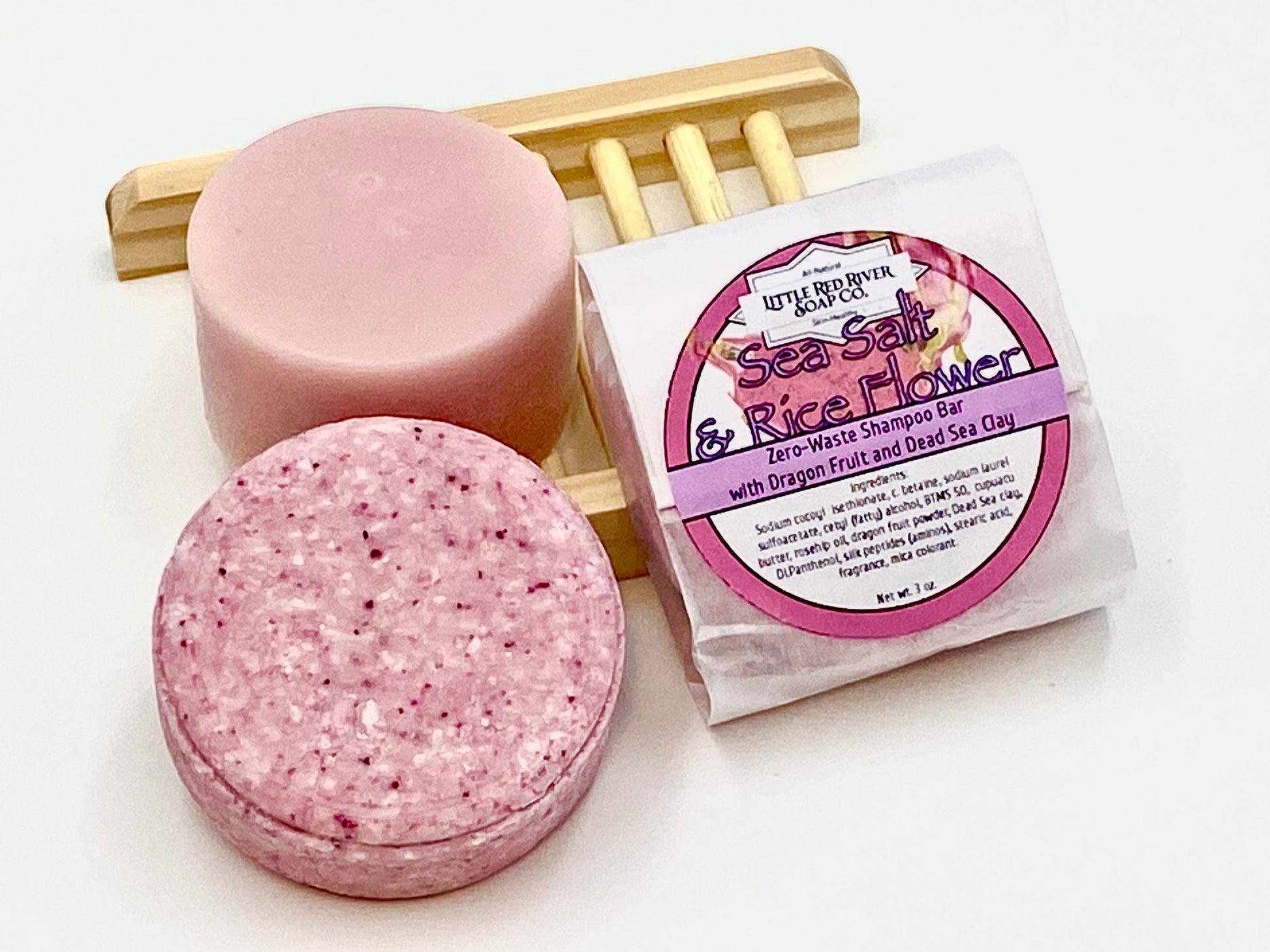Sea Salt and Rice Flower Solid Shampoo or Conditioner Bars