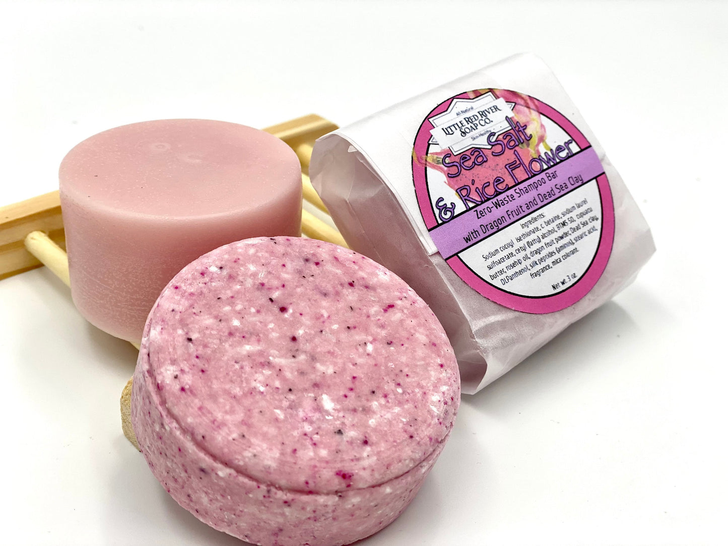 Sea Salt and Rice Flower Solid Shampoo or Conditioner Bars