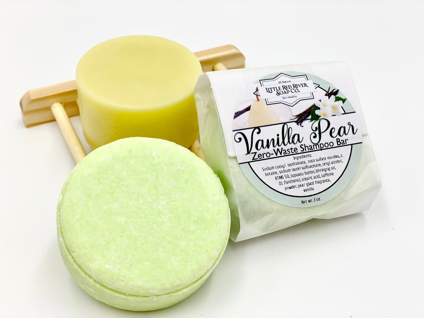 Vanilla Pear Solid Shampoo or Conditioner Bars