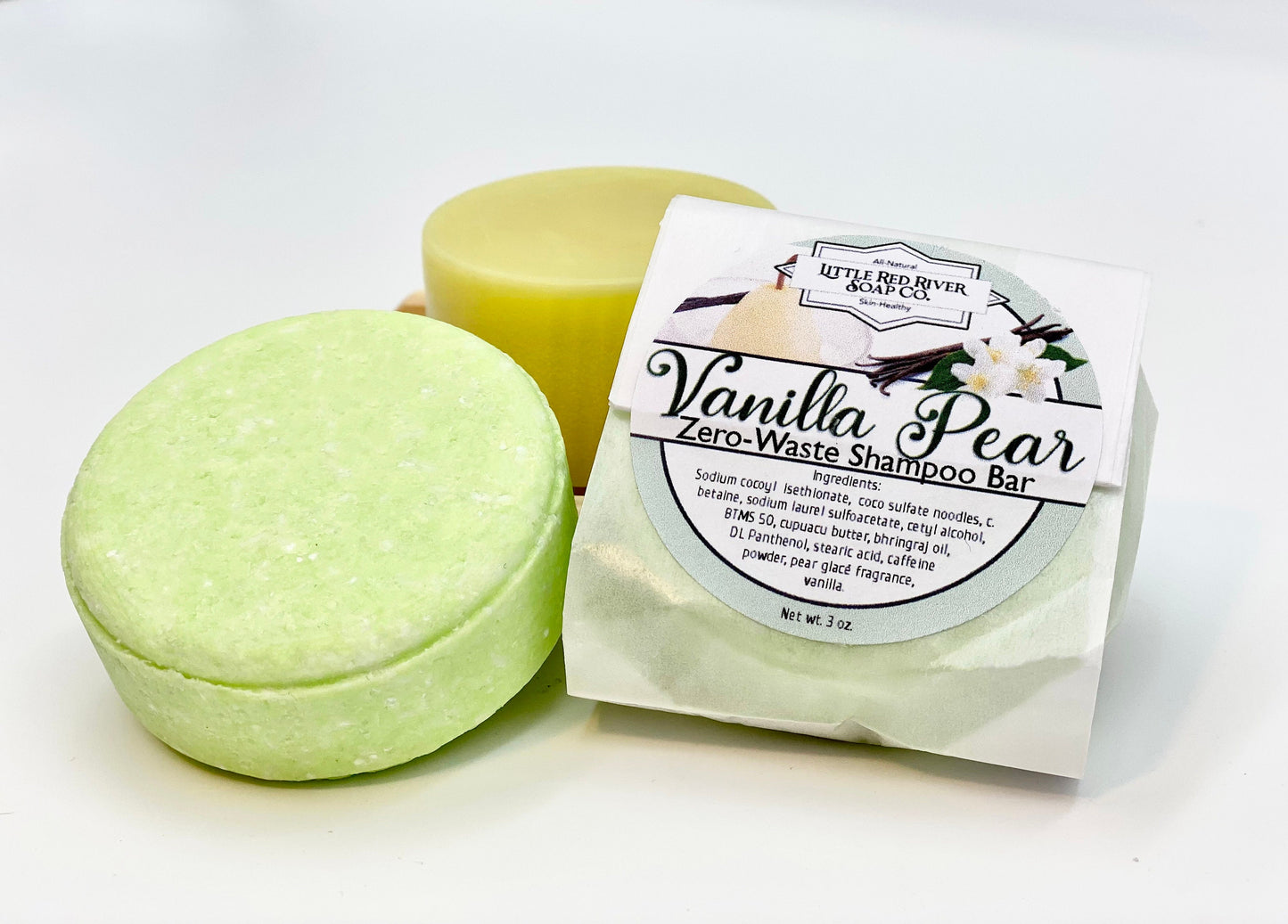 Vanilla Pear Solid Shampoo or Conditioner Bars