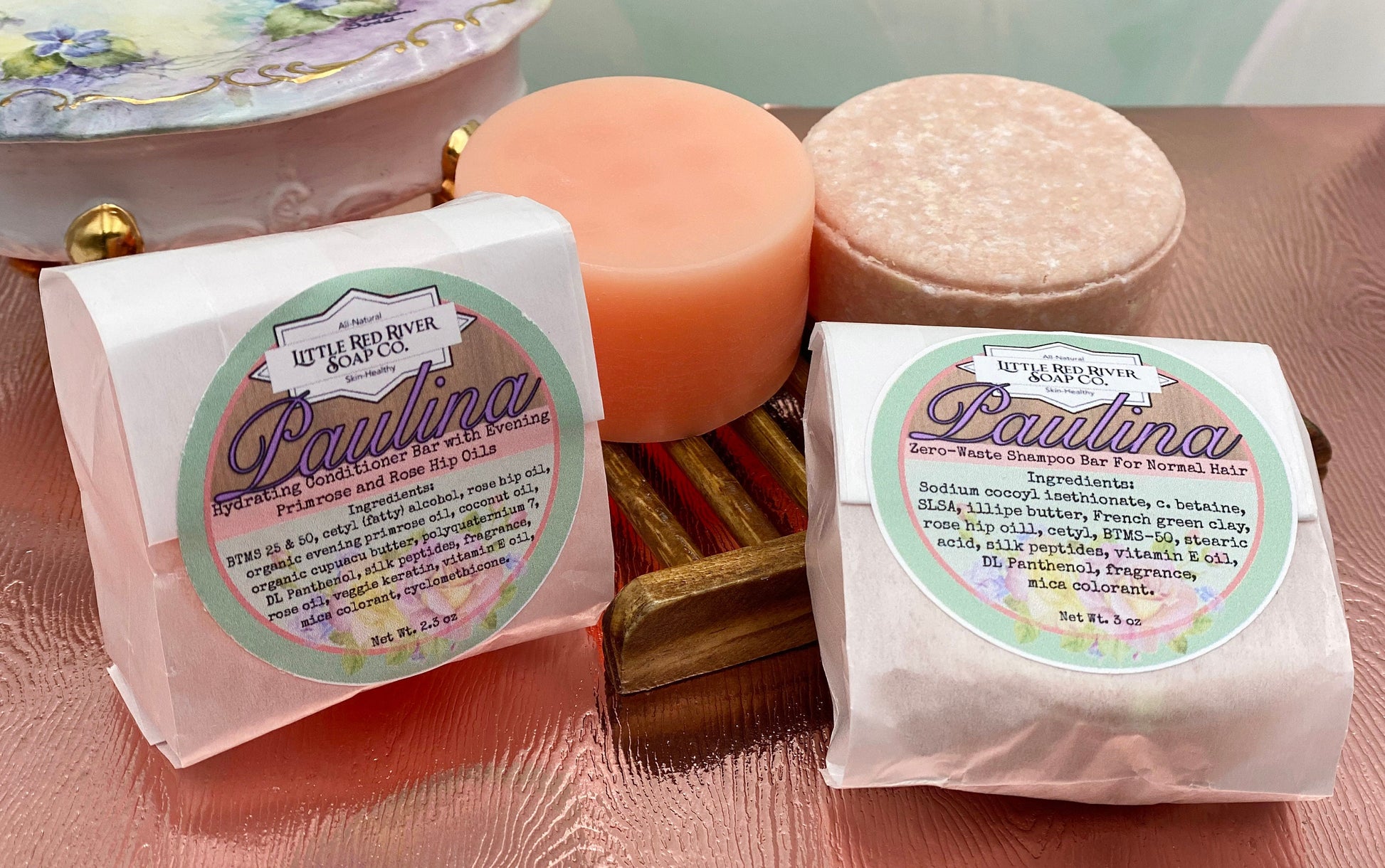 Paulina - Solid Shampoo or Conditioner Bars with Rose Oil