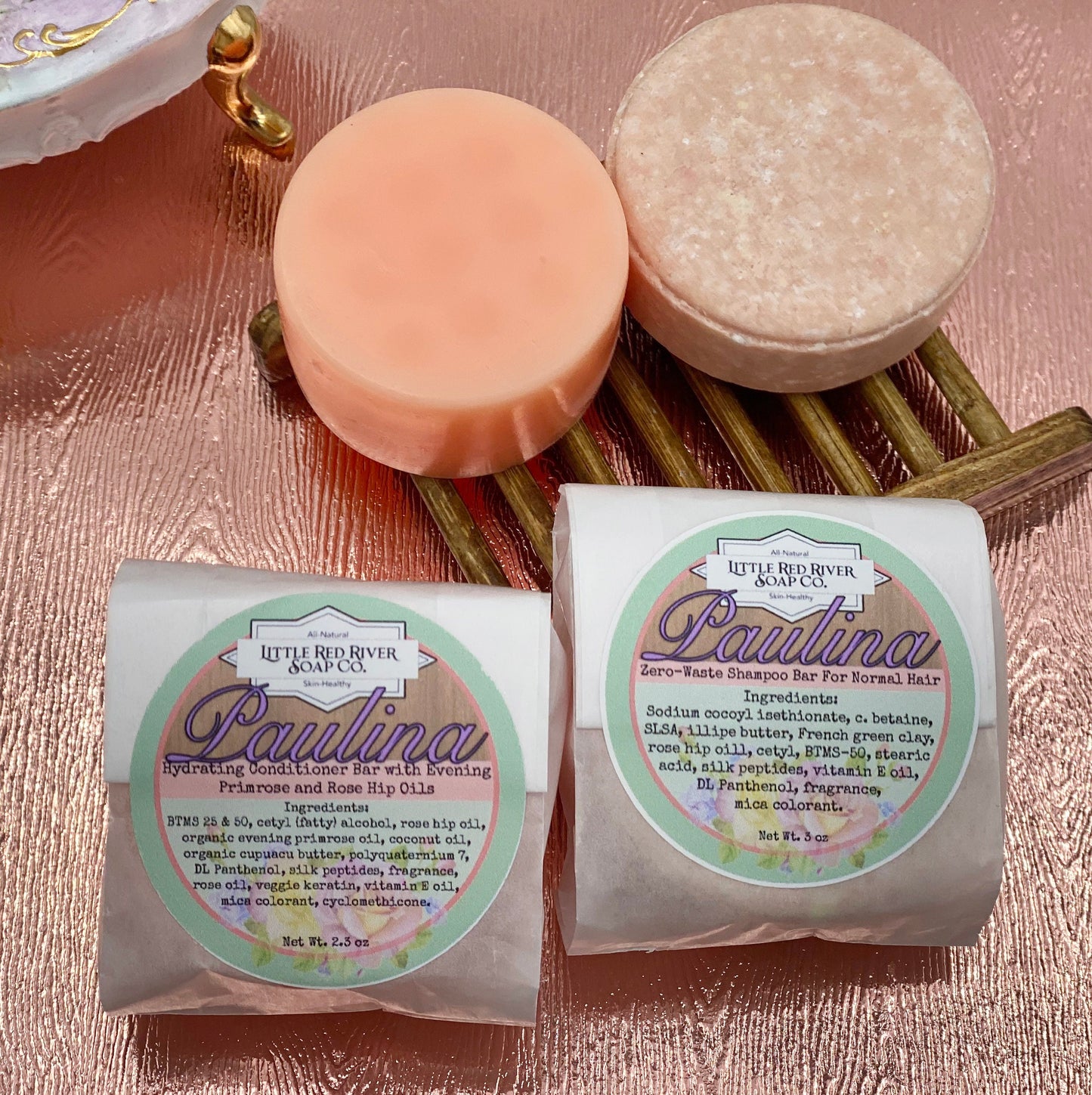 Paulina - Solid Shampoo or Conditioner Bars with Rose Oil