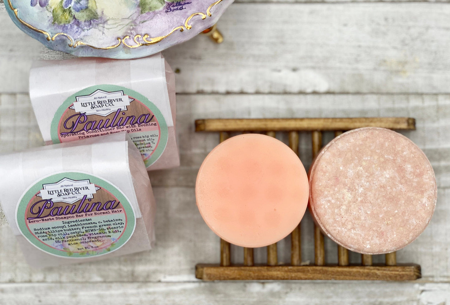 Paulina - Solid Shampoo or Conditioner Bars with Rose Oil