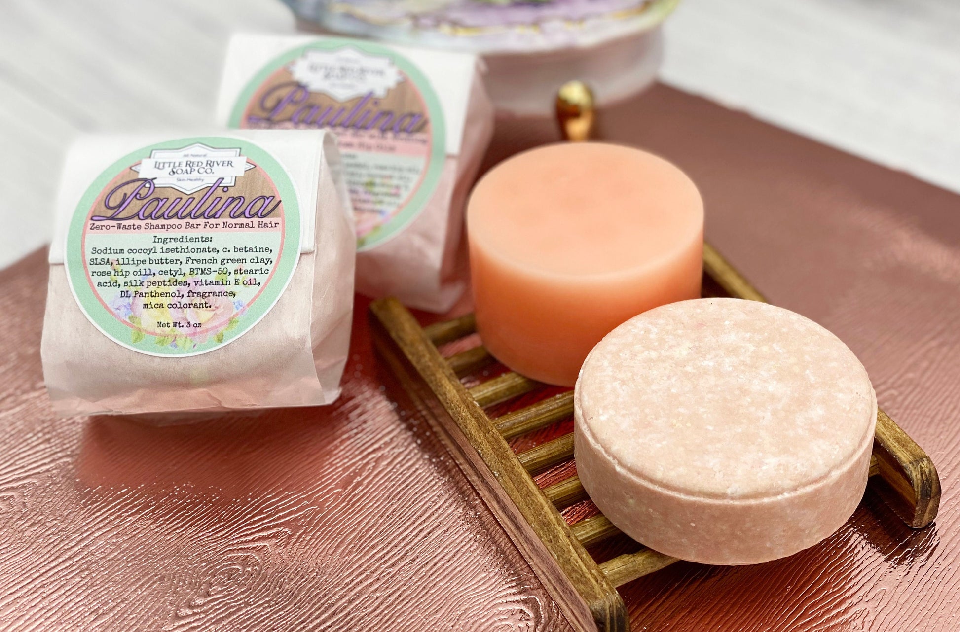 Paulina - Solid Shampoo or Conditioner Bars with Rose Oil