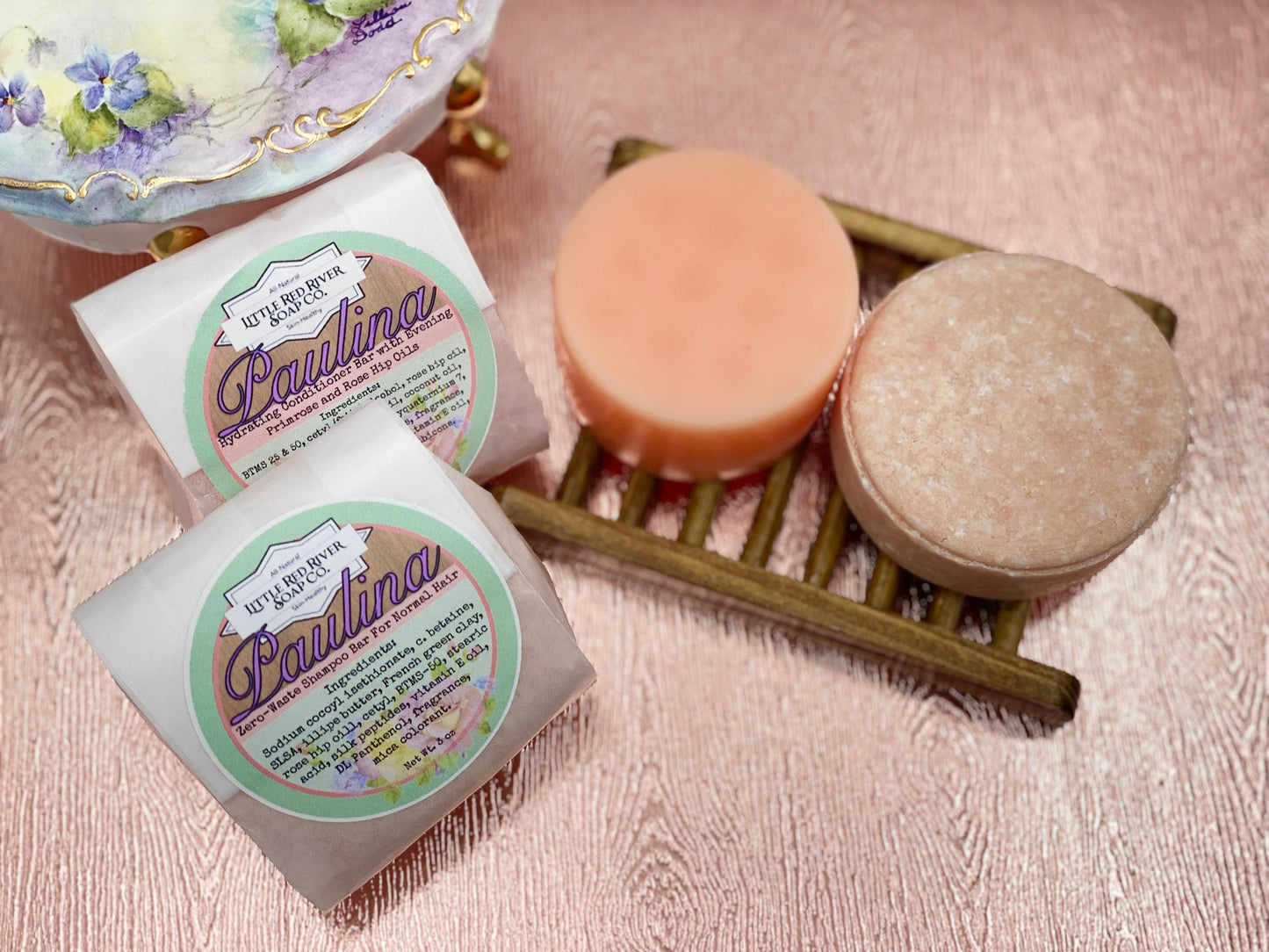 Paulina - Solid Shampoo or Conditioner Bars with Rose Oil