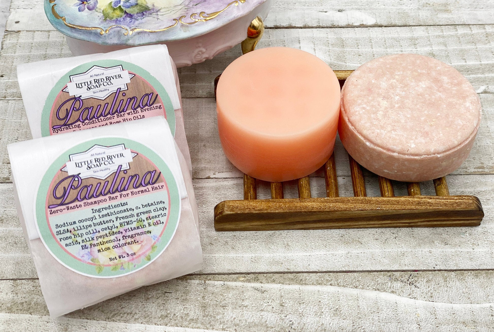Paulina - Solid Shampoo or Conditioner Bars with Rose Oil