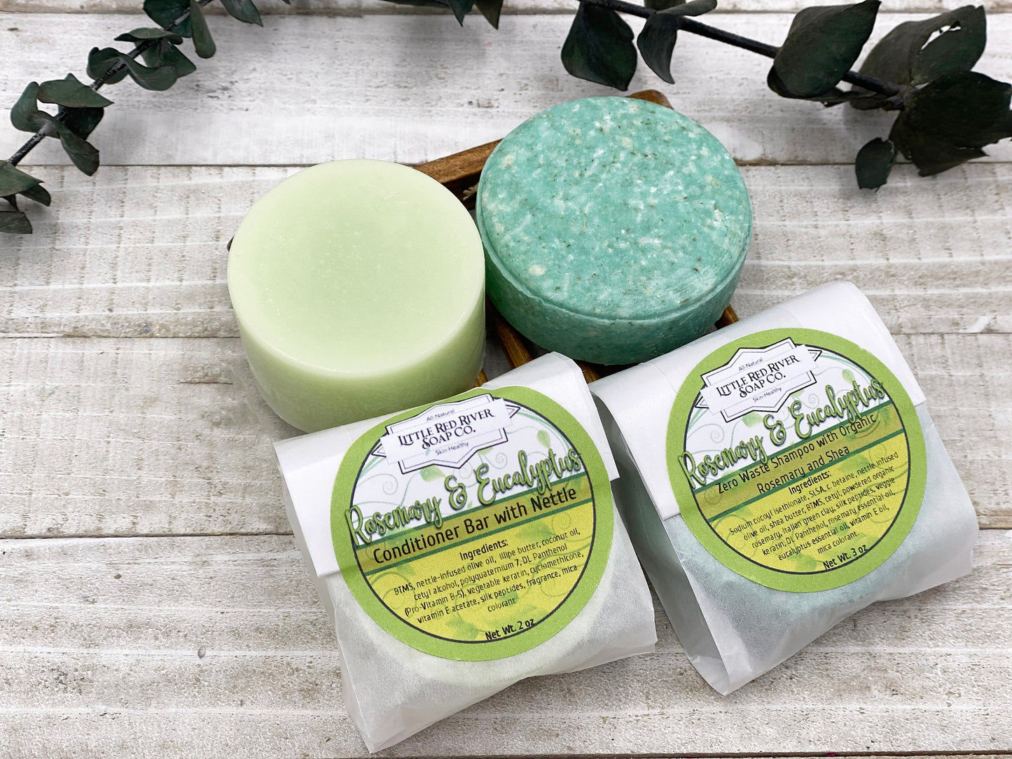 Rosemary and Eucalyptus Solid Shampoo or Conditioner Bars