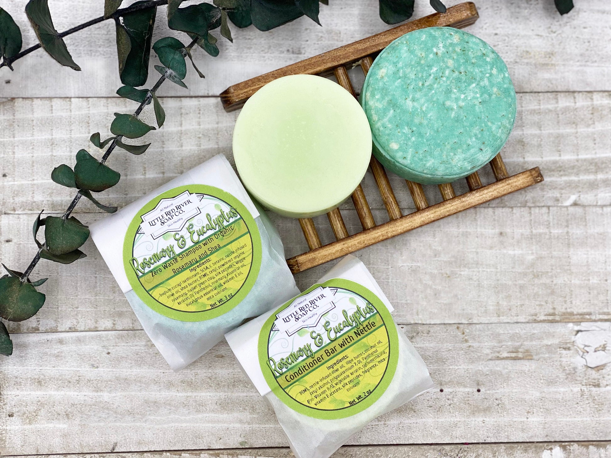 Rosemary and Eucalyptus Solid Shampoo or Conditioner Bars