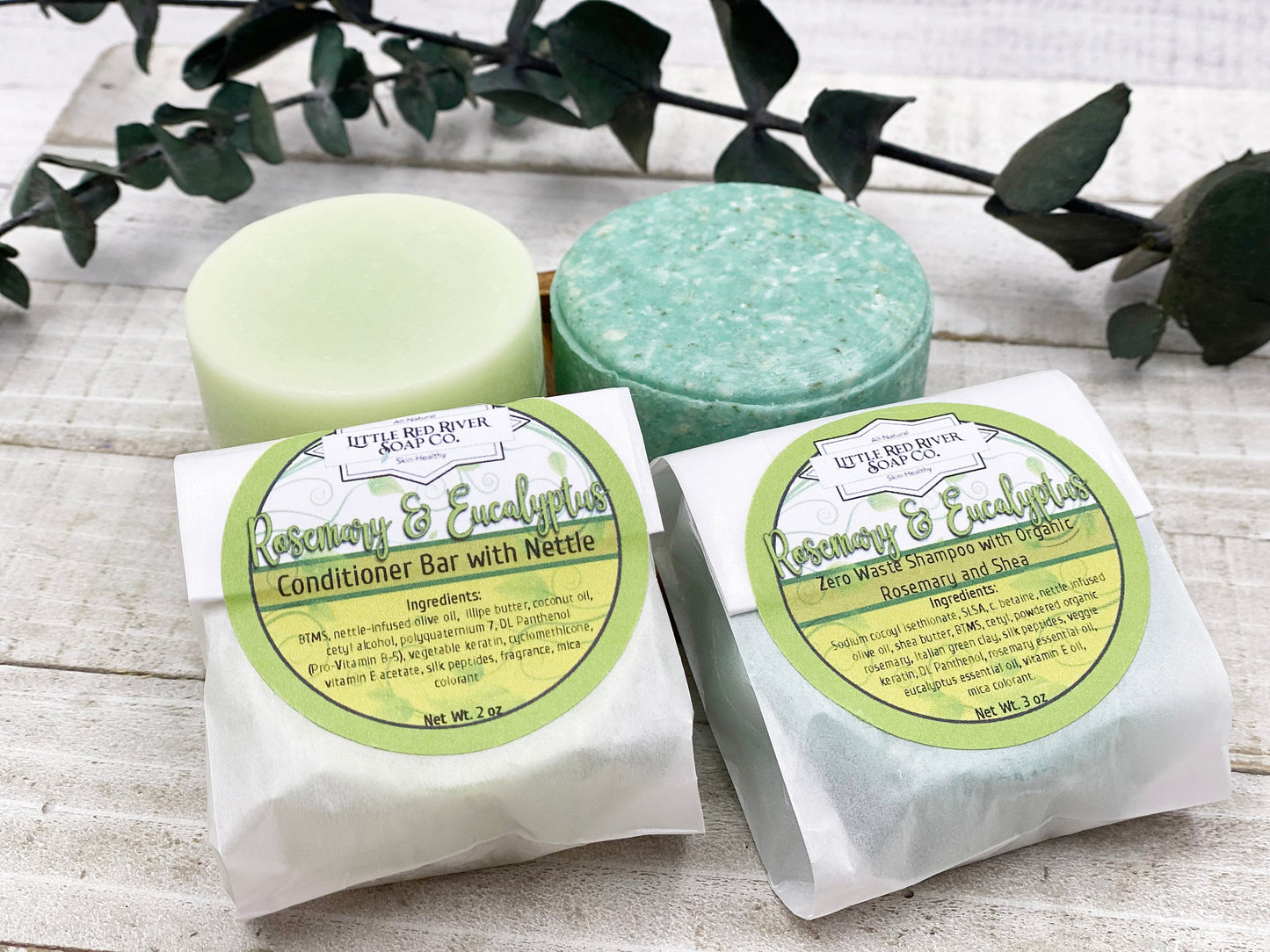 Rosemary and Eucalyptus Solid Shampoo or Conditioner Bars