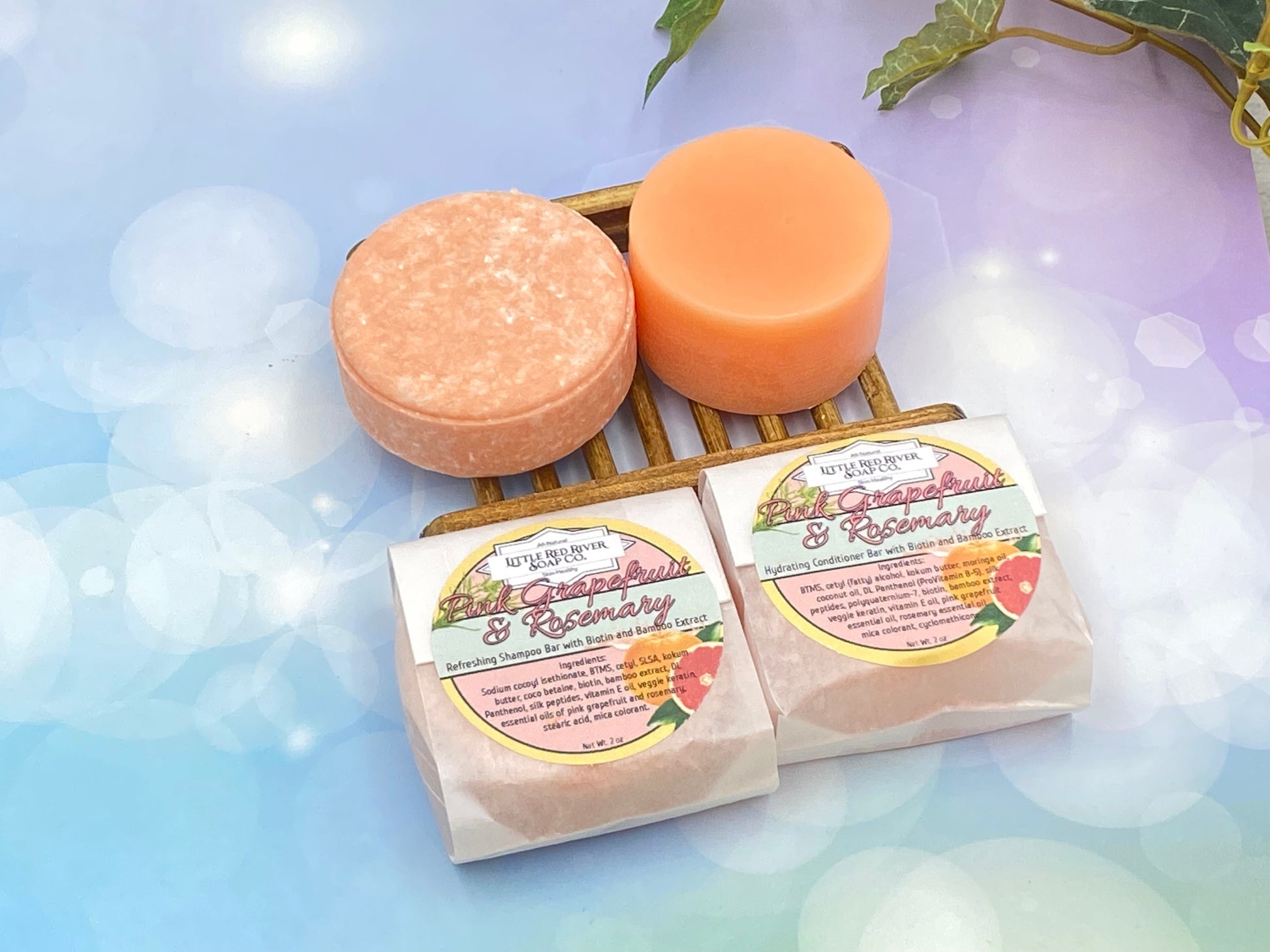 Pink Grapefruit and Rosemary Solid Shampoo or Conditioner Bars