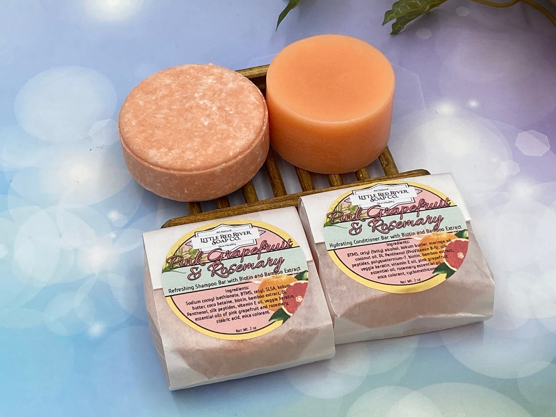 Pink Grapefruit and Rosemary Solid Shampoo or Conditioner Bars