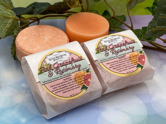 Pink Grapefruit and Rosemary Solid Shampoo or Conditioner Bars