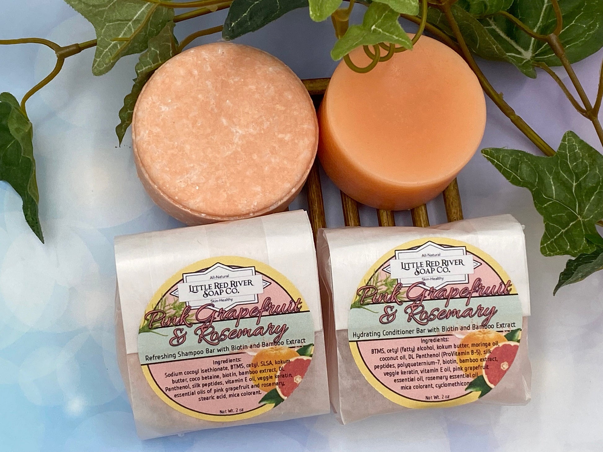Pink Grapefruit and Rosemary Solid Shampoo or Conditioner Bars