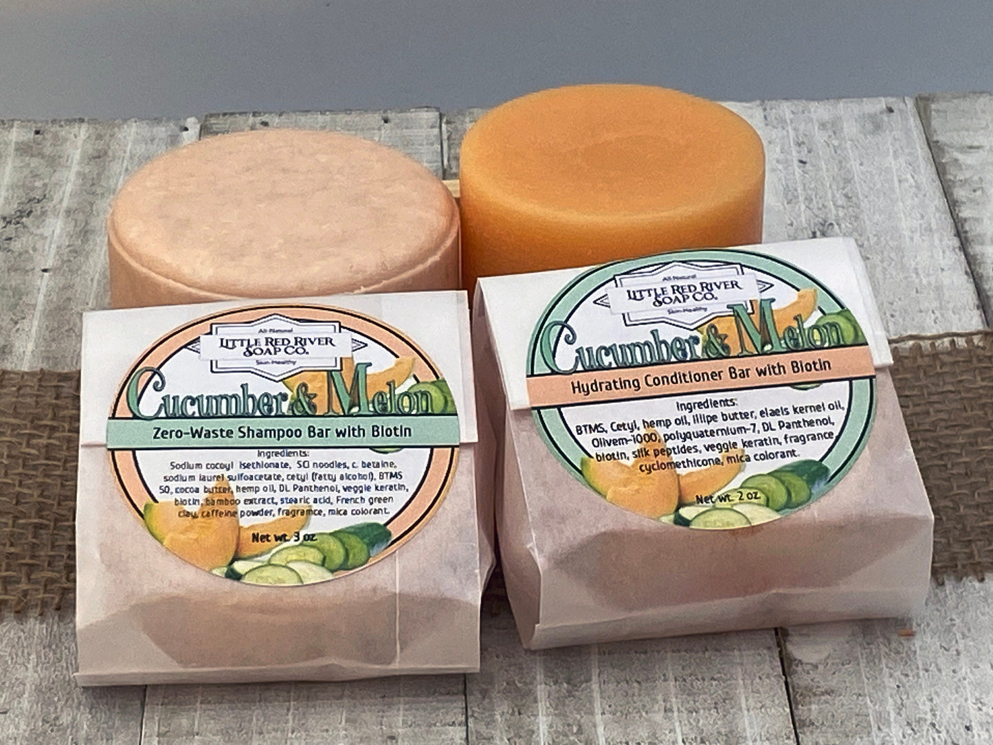 Cucumber & Melon Shampoo or Conditioner Bars