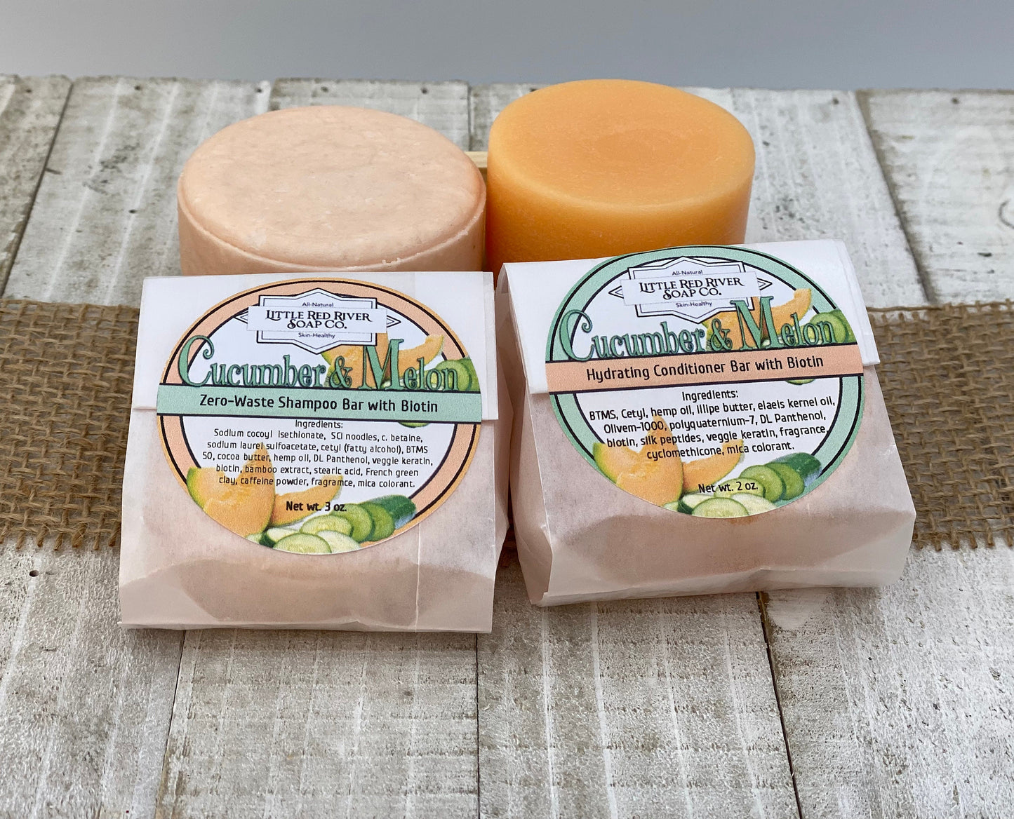 Cucumber & Melon Shampoo or Conditioner Bars