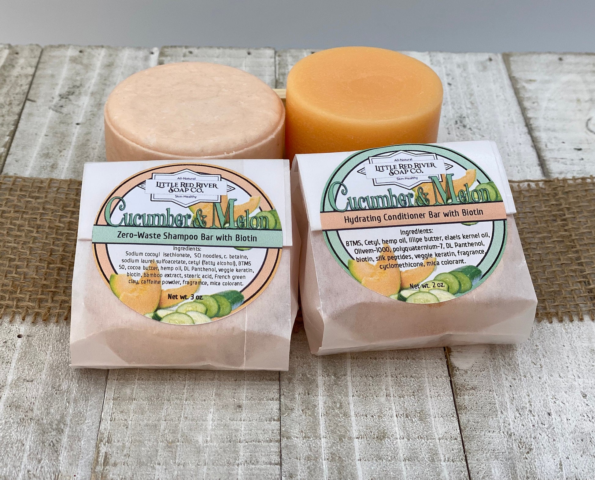 Cucumber & Melon Shampoo or Conditioner Bars