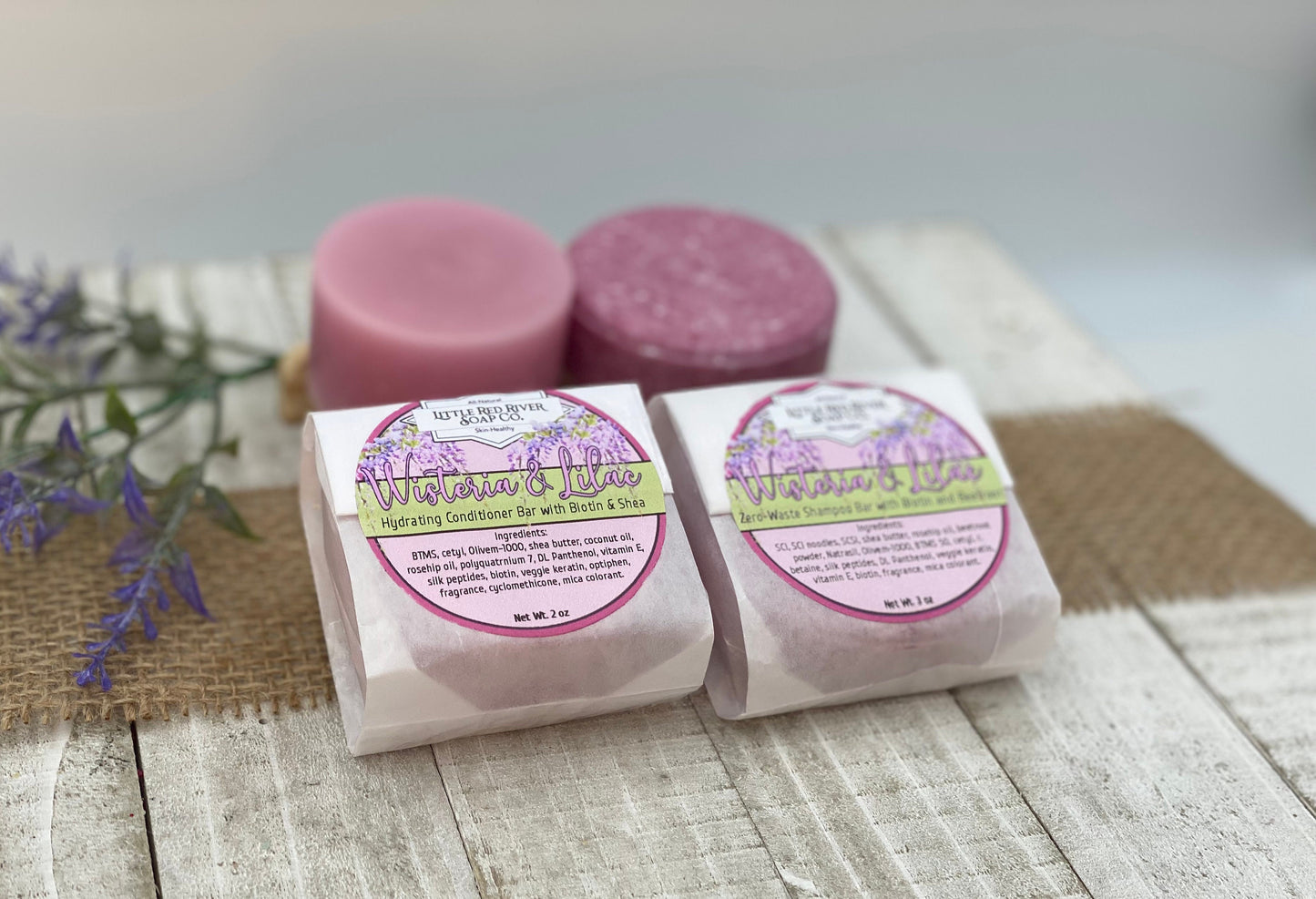 Wisteria & Lilac Zero-Waste Shampoo or Conditioner