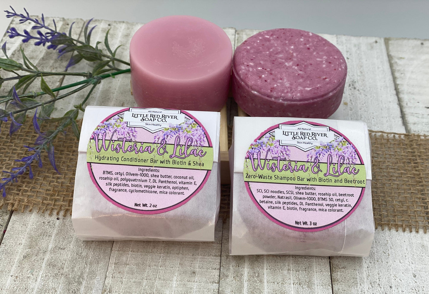 Wisteria & Lilac Zero-Waste Shampoo or Conditioner