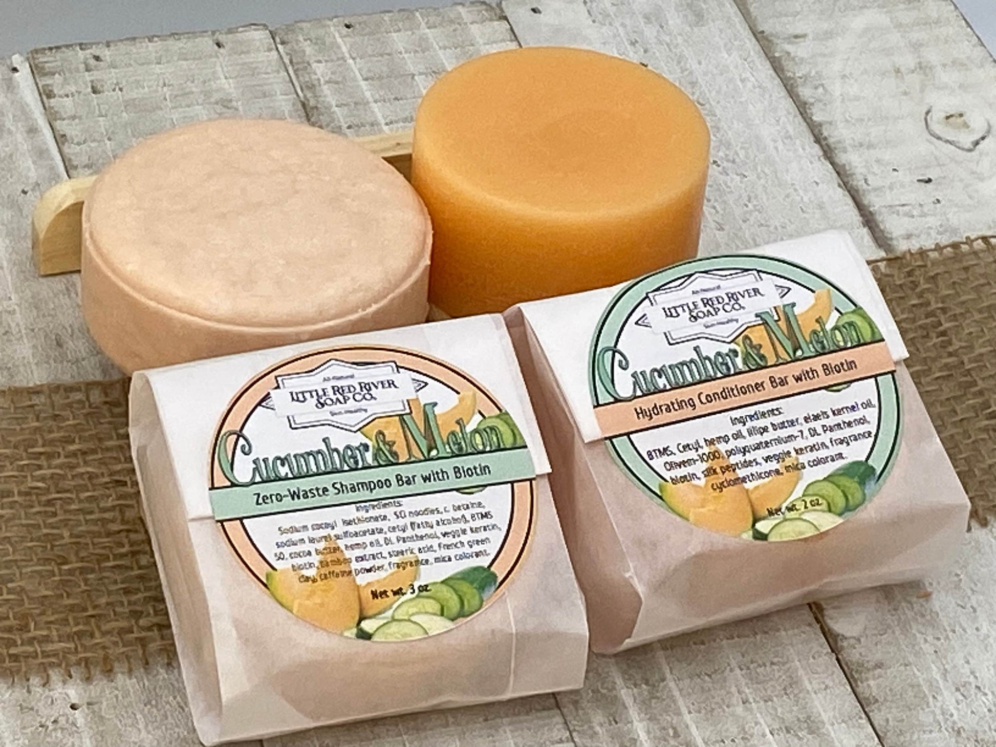 Cucumber & Melon Shampoo or Conditioner Bars