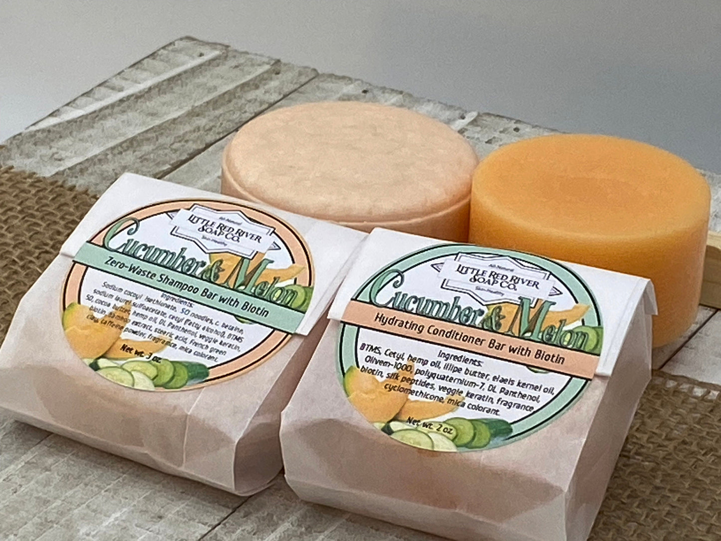 Cucumber & Melon Shampoo or Conditioner Bars