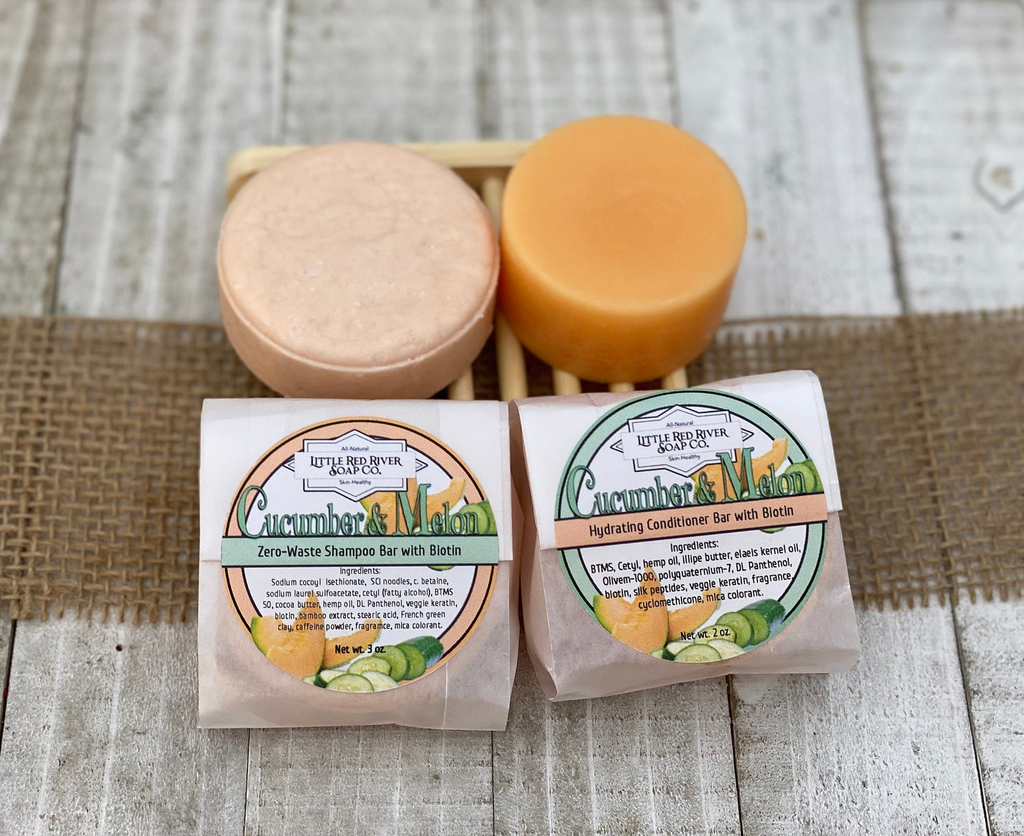 Cucumber & Melon Shampoo or Conditioner Bars