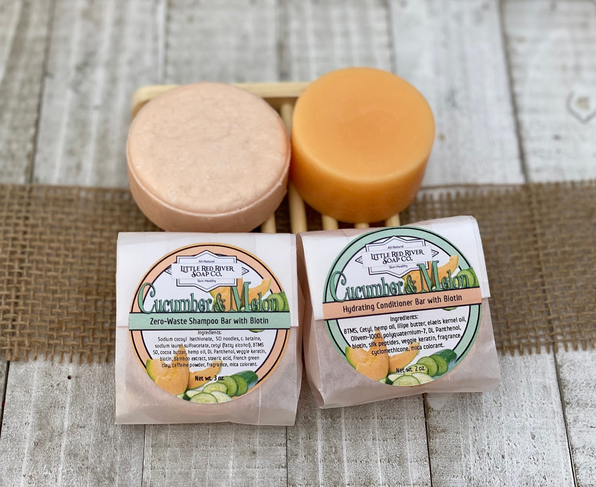 Cucumber & Melon Shampoo or Conditioner Bars