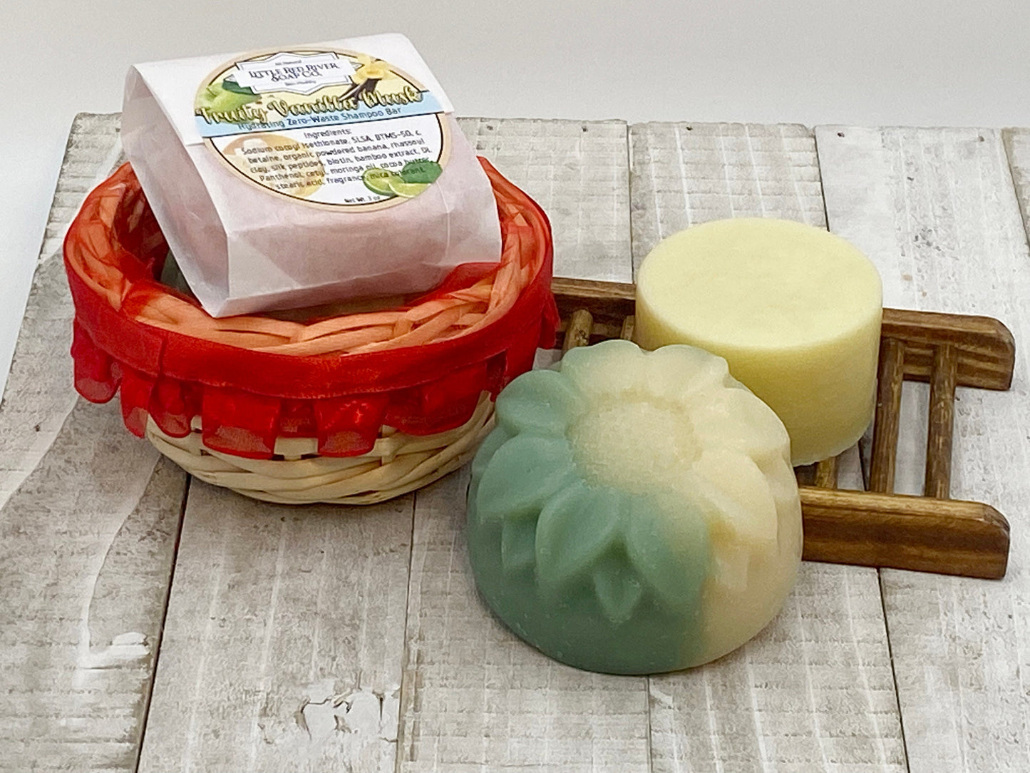 Fruity Vanilla Musk Natural Shampoo - Zero Waste Shampoo - Conditioner