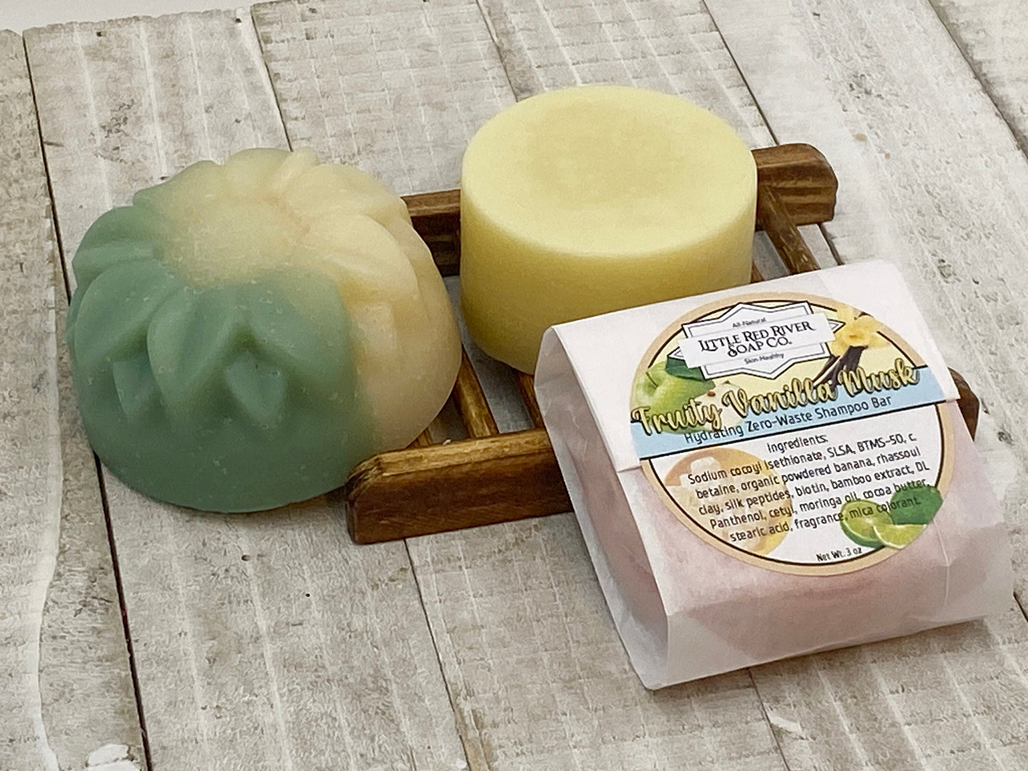 Fruity Vanilla Musk Natural Shampoo - Zero Waste Shampoo - Conditioner
