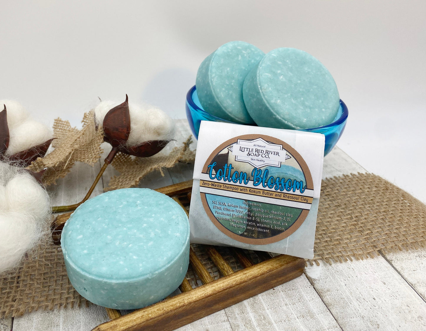 Cotton Blossom Solid Shampoo or Conditioner Bars