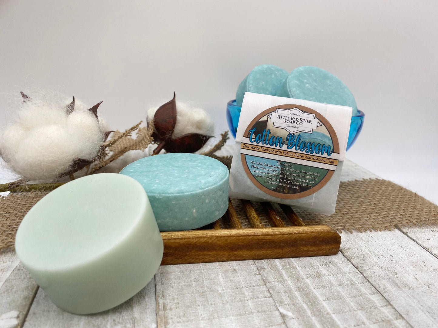 Cotton Blossom Solid Shampoo or Conditioner Bars
