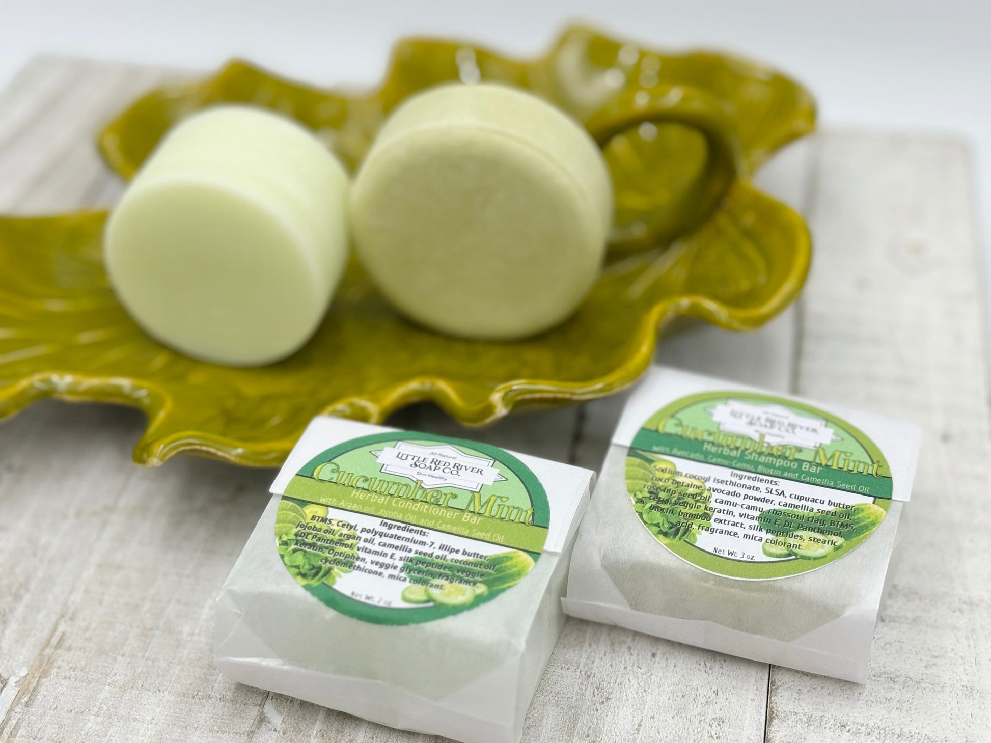 Cucumber Mint Solid Shampoo or Conditioner Bars