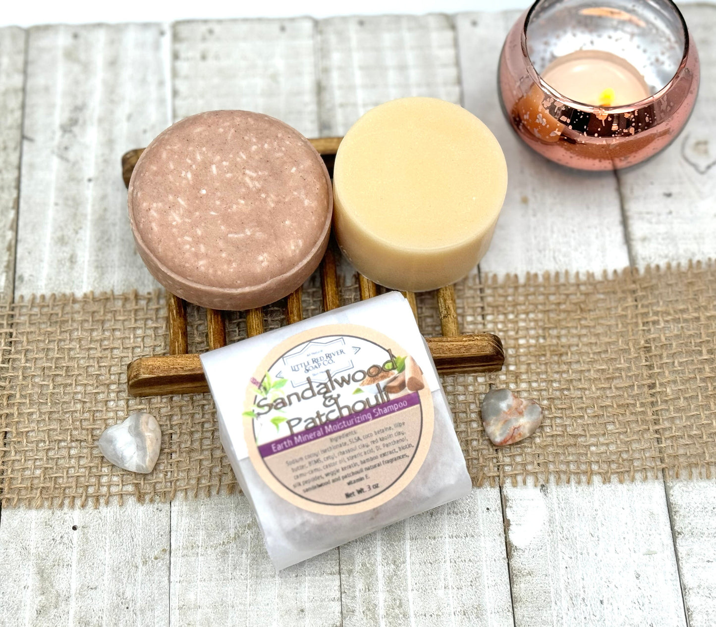 Sandalwood & Patchouli Solid Shampoo or Conditioner Bars