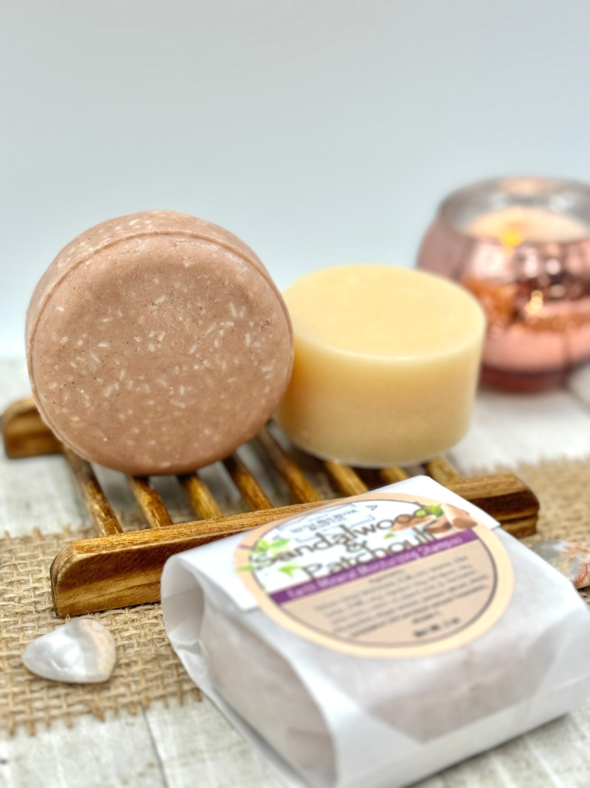 Sandalwood & Patchouli Solid Shampoo or Conditioner Bars
