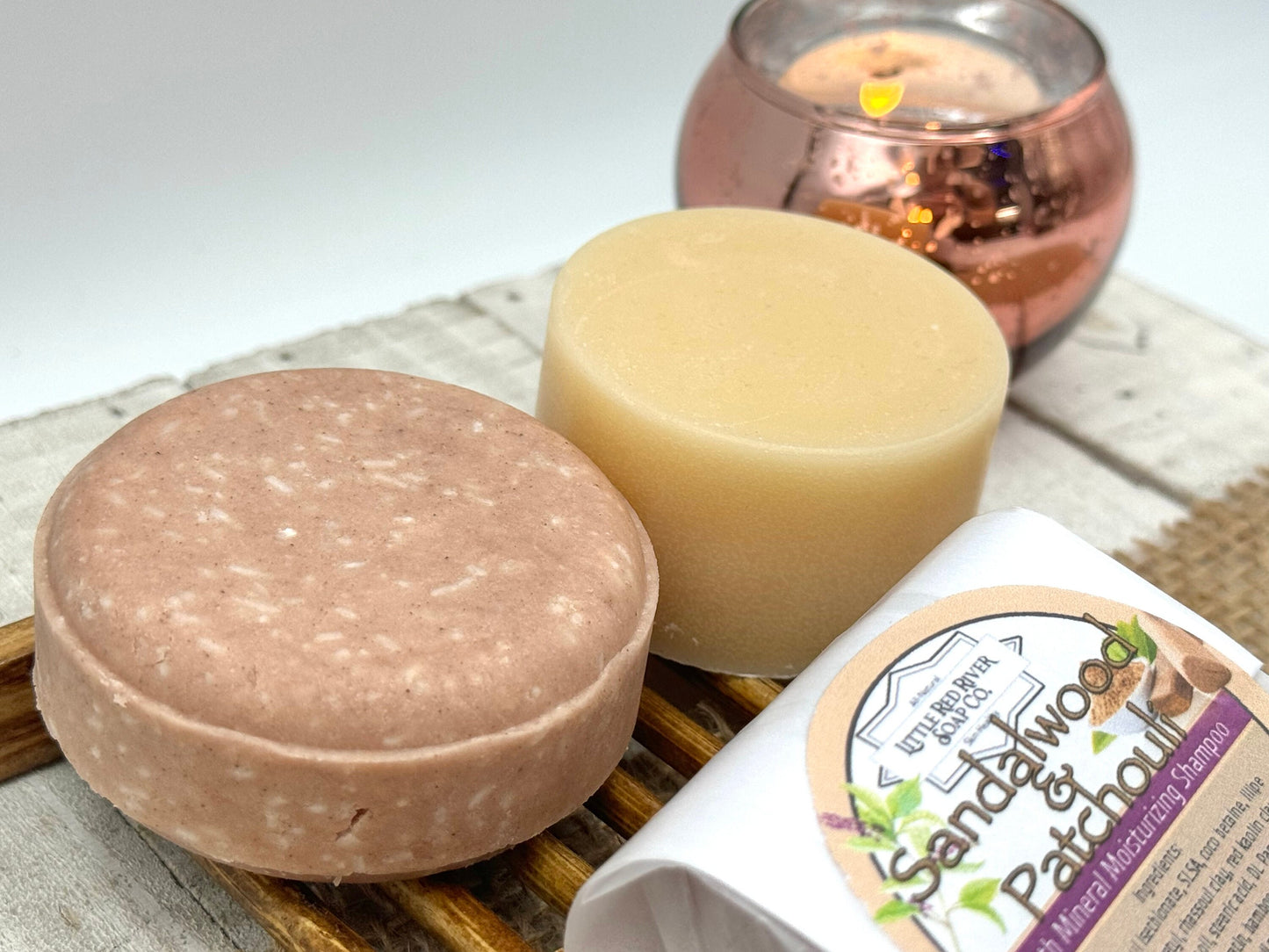 Sandalwood & Patchouli Solid Shampoo or Conditioner Bars