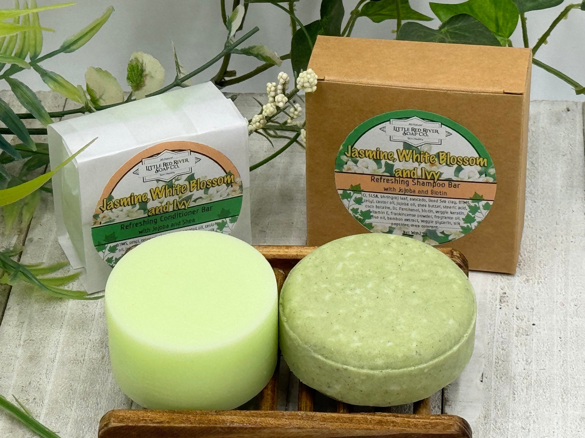 Jasmine, White Blossom & Ivy Solid Shampoo or Conditioner