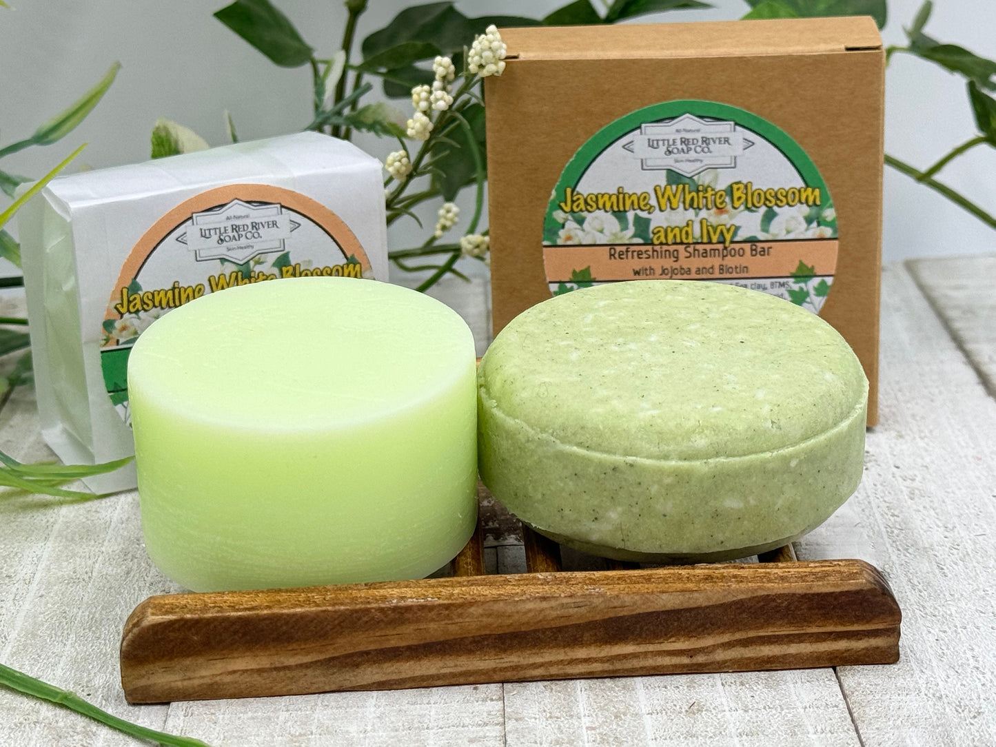 Jasmine, White Blossom & Ivy Solid Shampoo or Conditioner