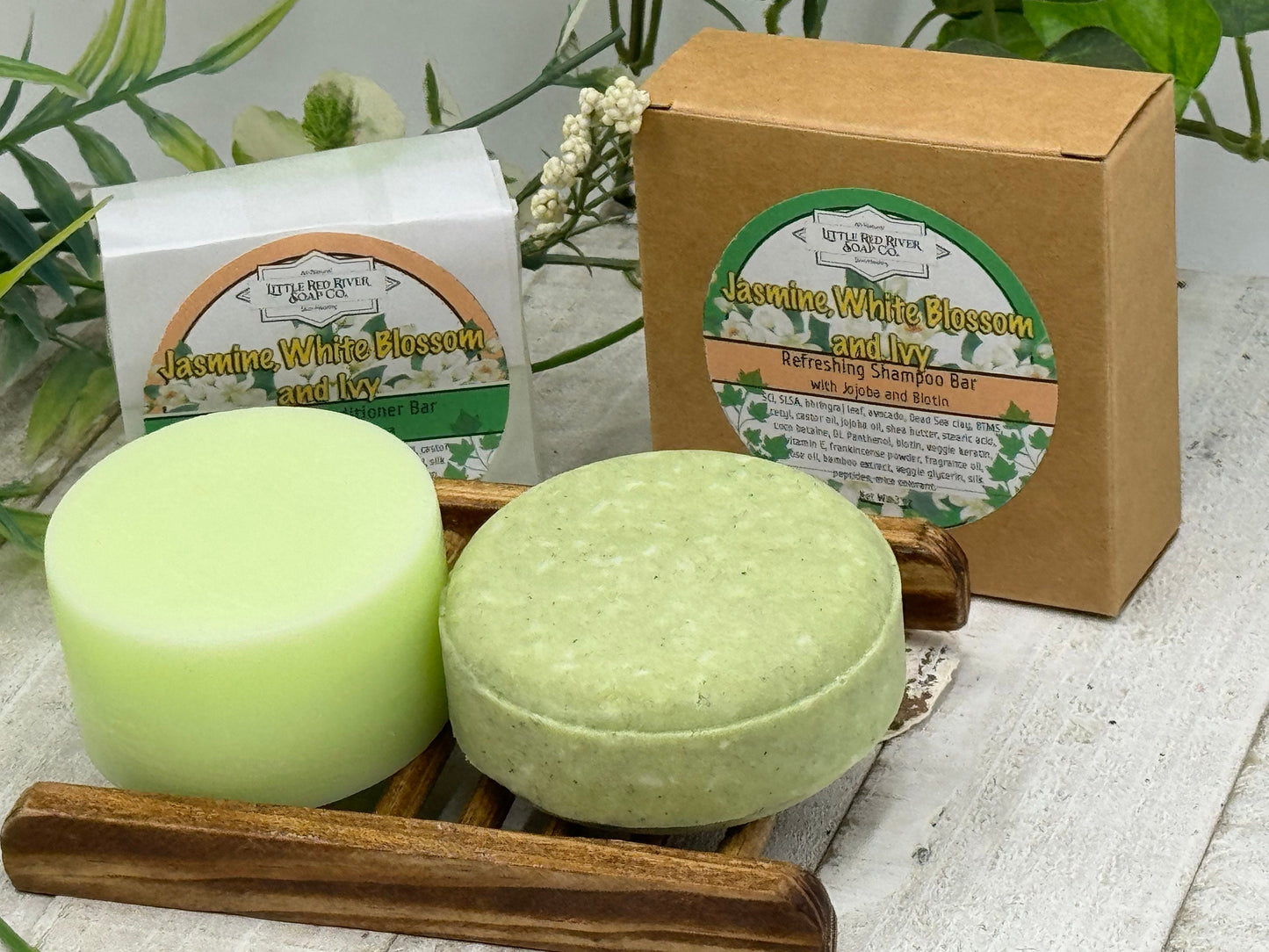 Jasmine, White Blossom & Ivy Solid Shampoo or Conditioner