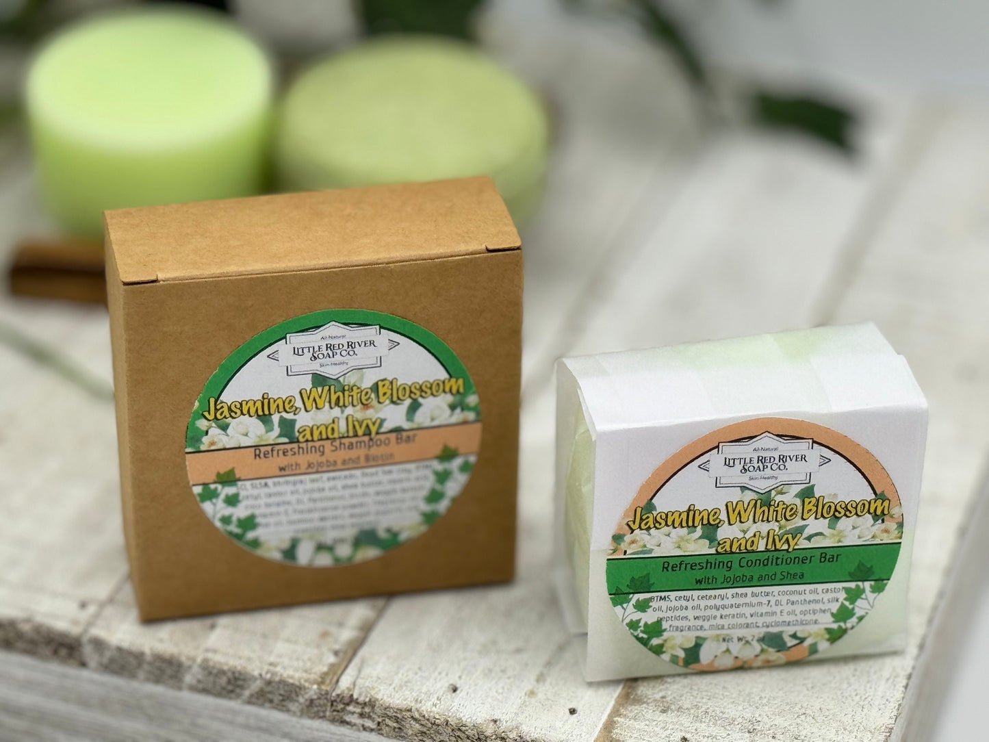 Jasmine, White Blossom & Ivy Solid Shampoo or Conditioner