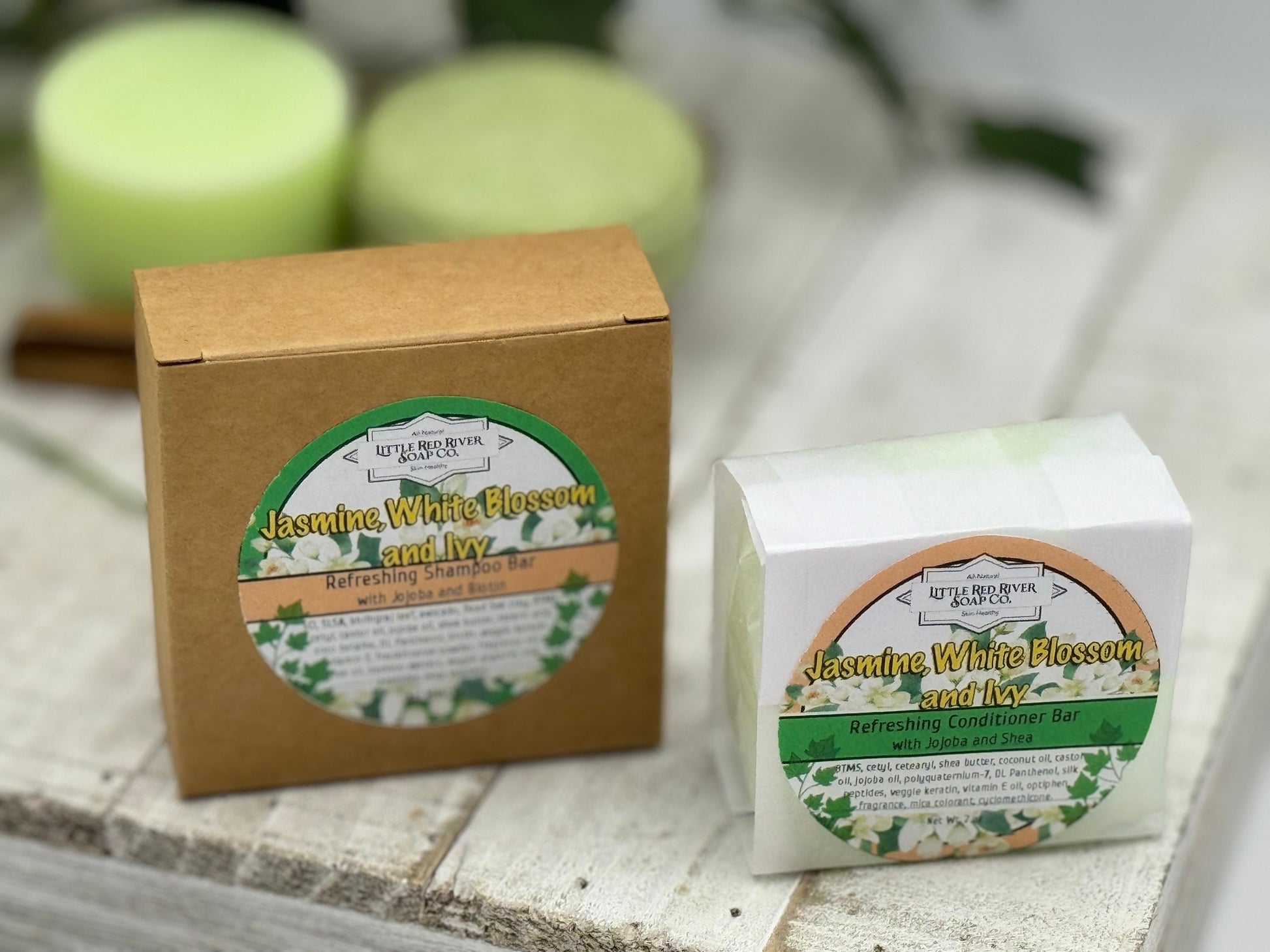 Jasmine, White Blossom & Ivy Solid Shampoo or Conditioner