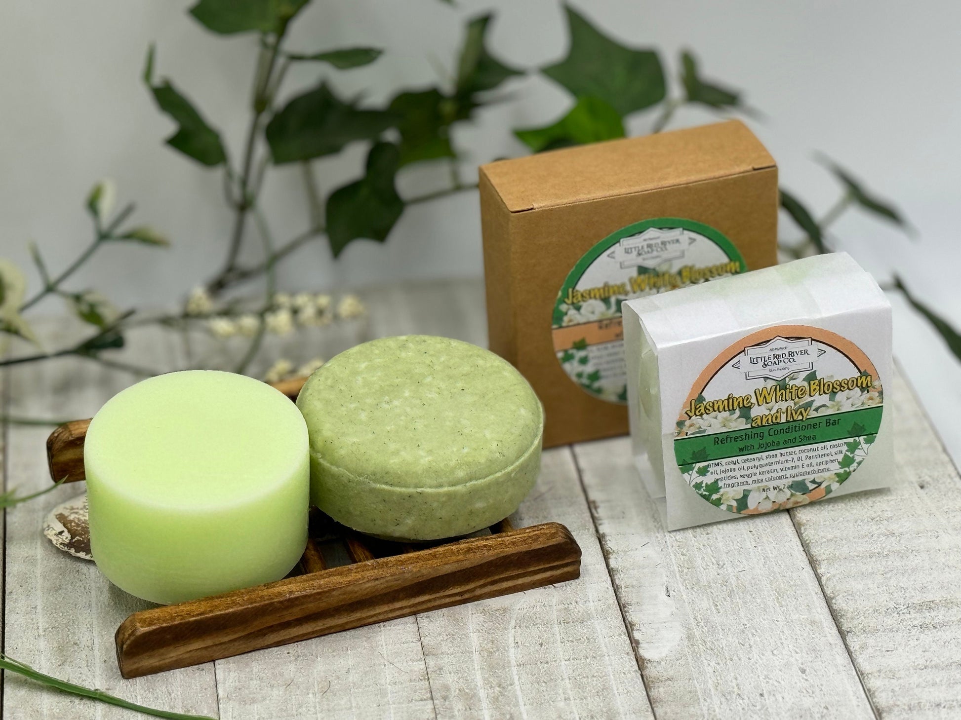 Jasmine, White Blossom & Ivy Solid Shampoo or Conditioner
