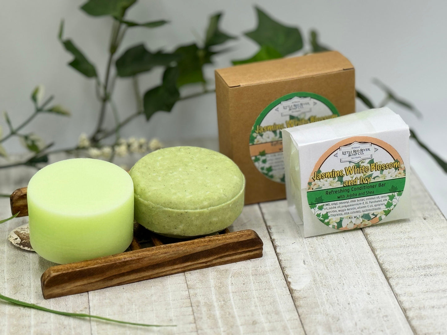 Jasmine, White Blossom & Ivy Solid Shampoo or Conditioner