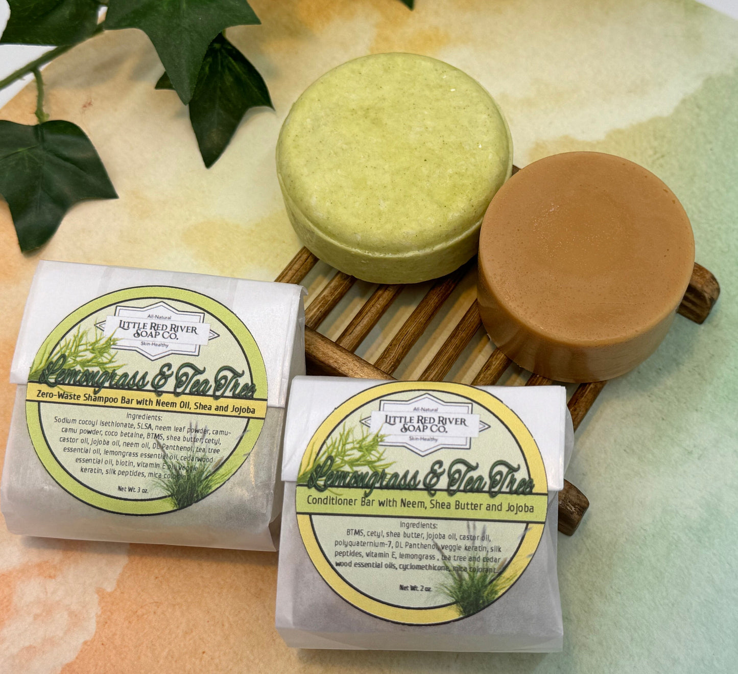 Lemongrass & Tea Tree Solid Shampoo or Conditioner Bars