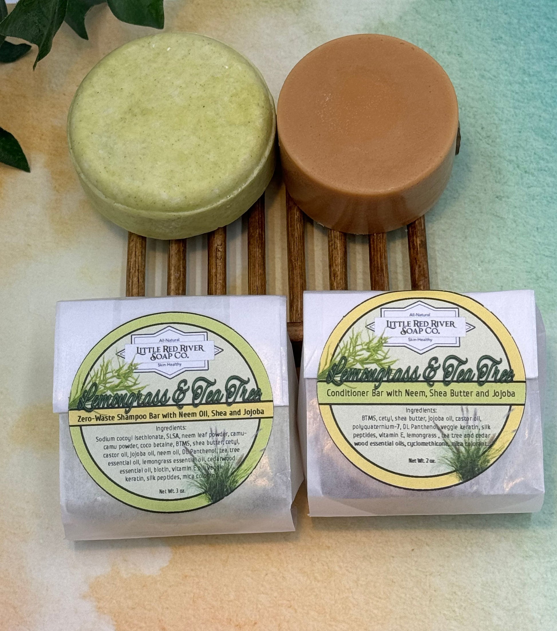 Lemongrass & Tea Tree Solid Shampoo or Conditioner Bars