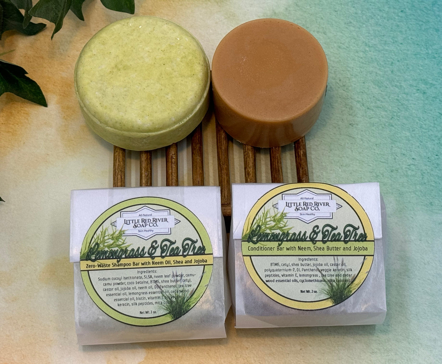 Lemongrass & Tea Tree Solid Shampoo or Conditioner Bars
