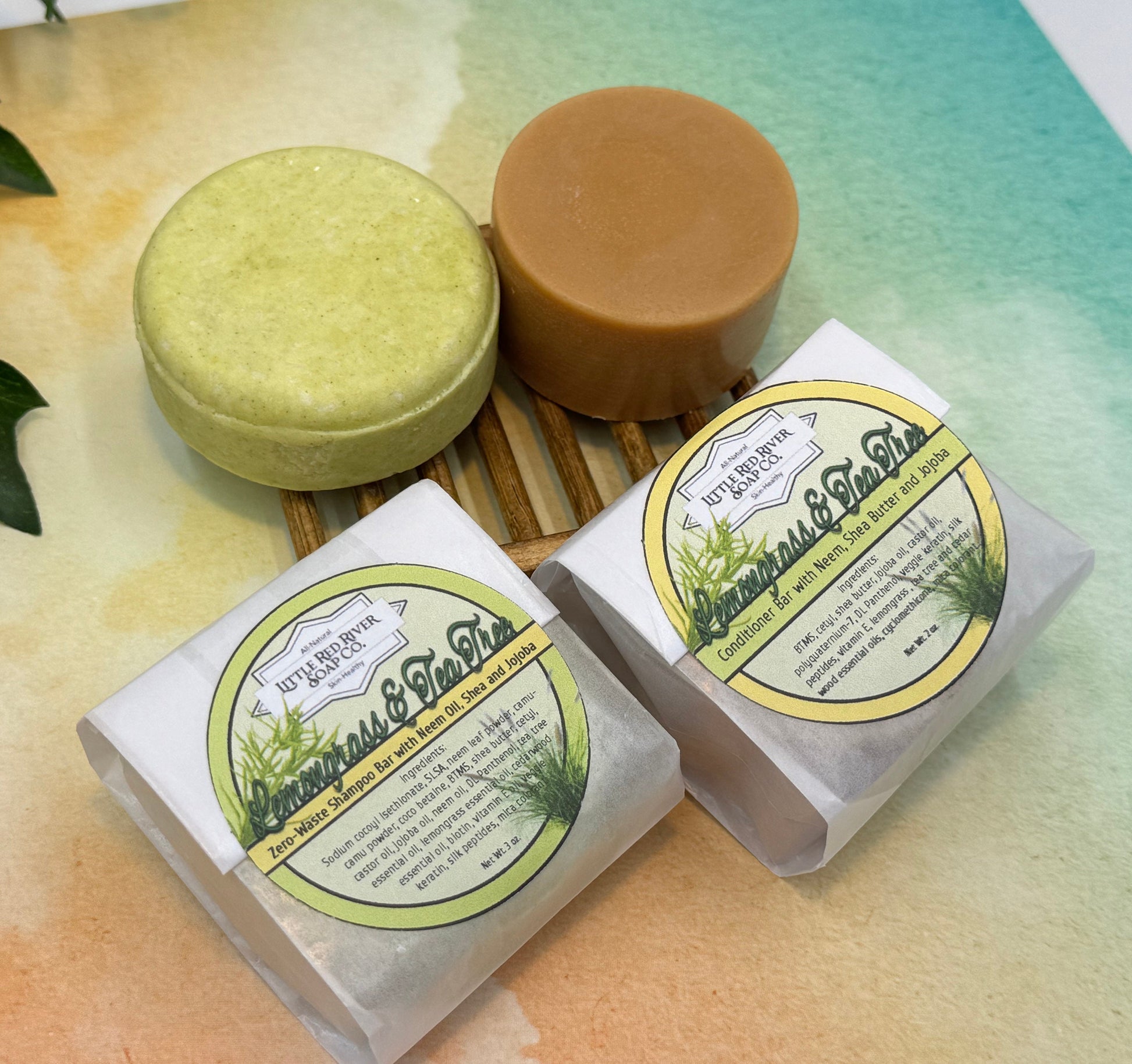Lemongrass & Tea Tree Solid Shampoo or Conditioner Bars