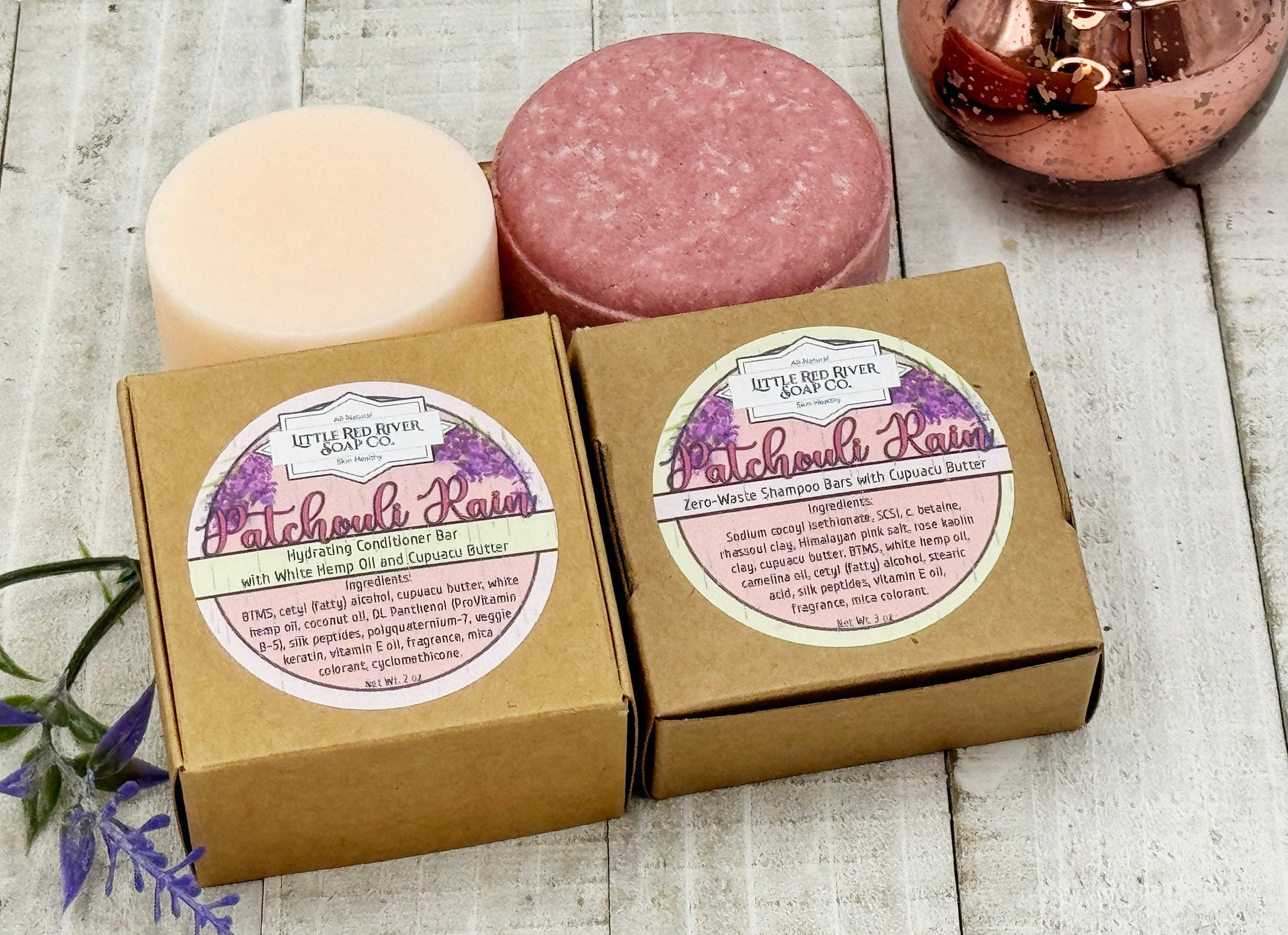 Patchouli Rain Solid Shampoo Bar or Conditioner Bar