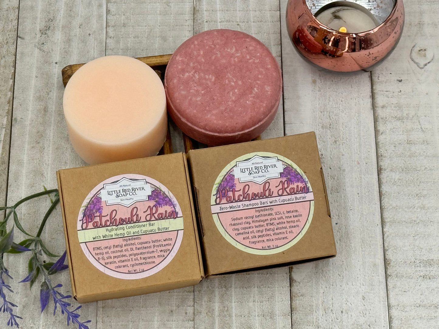 Patchouli Rain Solid Shampoo Bar or Conditioner Bar